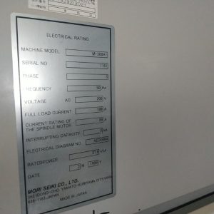 Máy phay MORI SEIKI M-300A1 1161 1998